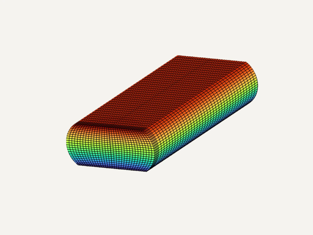 Finite-element wire model with a prescribed displacement field